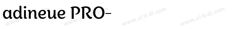 adineue PRO字体转换